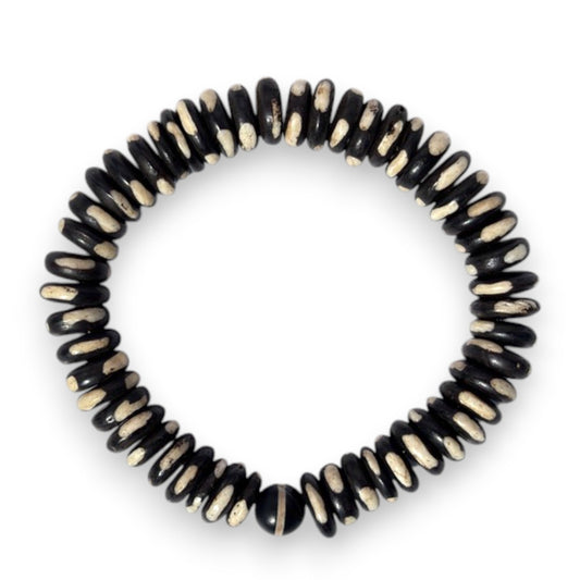 10mm bone beads tribal bracelet