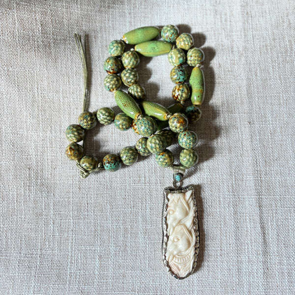 Talisman Necklace - Horse Whisperer necklace alternate angle view 1, detailed close-up