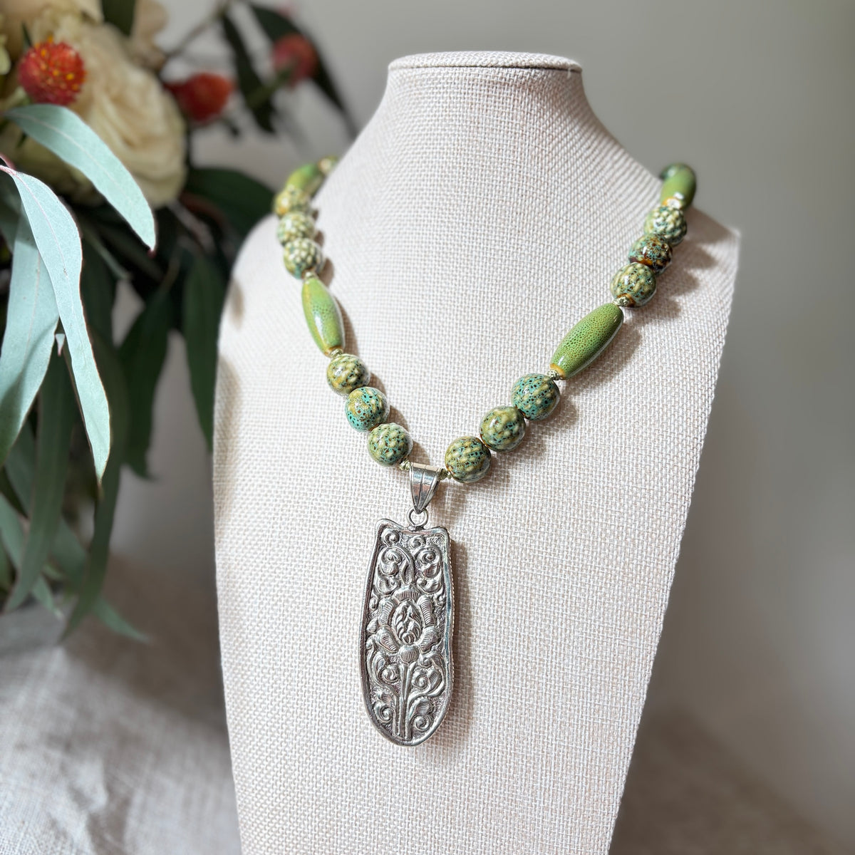 Talisman Necklace - Horse Whisperer necklace alternate angle view 3, detailed close-up