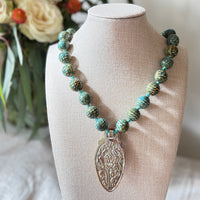 Talisman Necklace - Buffalo necklace alternate angle view 3, detailed close-up