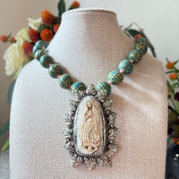 Talisman Necklace - Our Lady (Nuestra Senora) necklace alternate angle view 2, detailed close-up