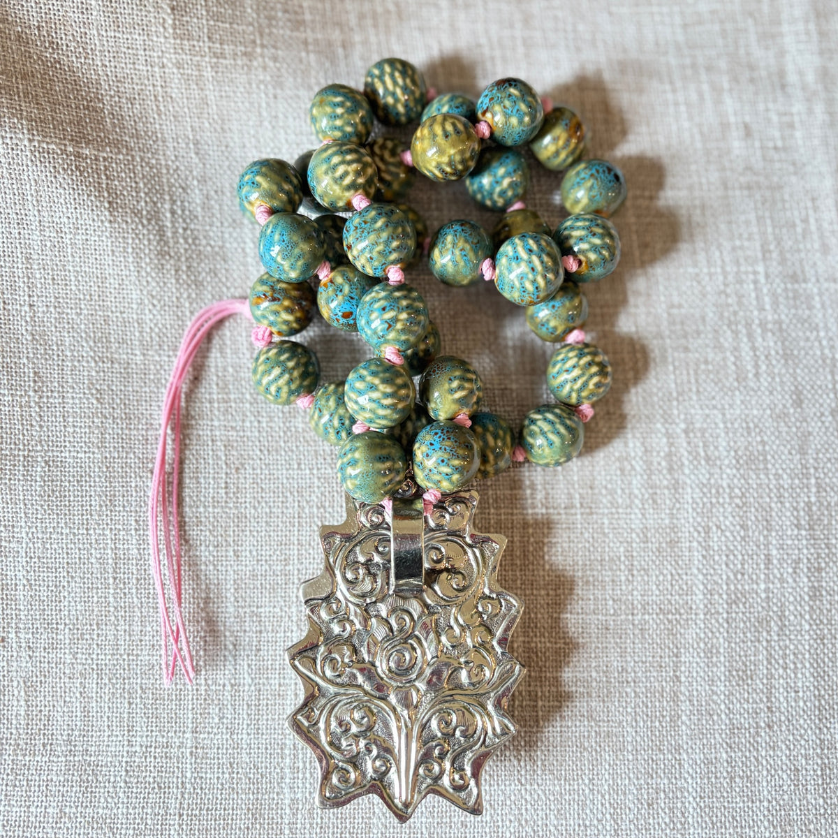 Talisman Necklace - Our Lady (Nuestra Senora) necklace alternate angle view 3, detailed close-up