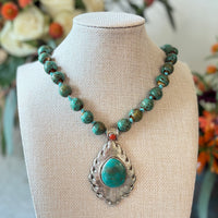 Talisman Necklace - Anahata Aflame necklace alternate angle view 3, detailed close-up