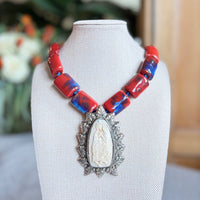 Talisman Necklace - Our Lady (Nuestra Senora) necklace alternate angle view 1, detailed close-up