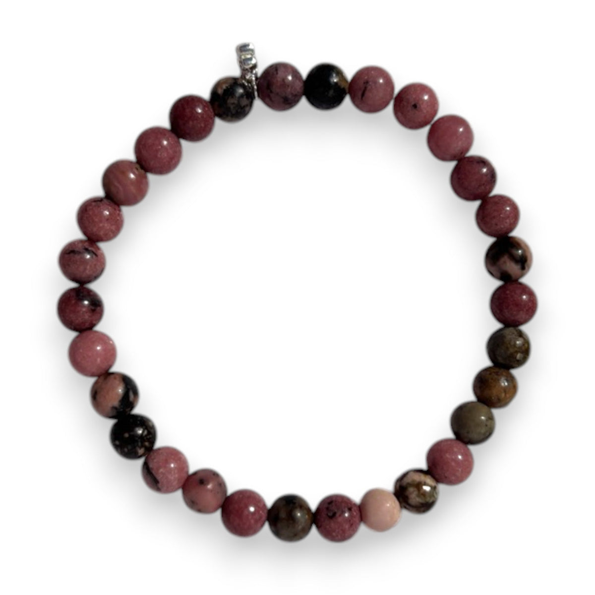 Rhodonite Elemental Bracelet With Charm bracelet product photo, high quality jewelry image