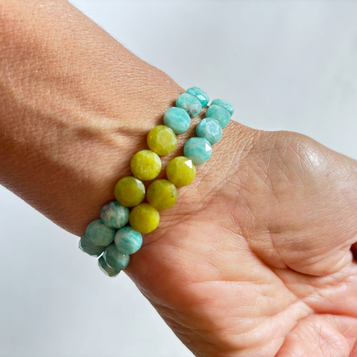 Empowerment Bracelet Duo - WORTHY bracelet alternate angle view 1, detailed close-up