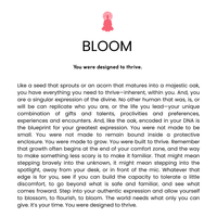 Empowerment Bracelet Duo - BLOOM bracelet alternate angle view 1, detailed close-up