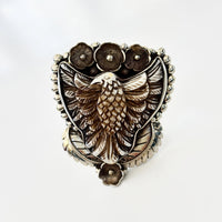 Adjustable Eagle Ring ring alternate angle view 1, detailed close-up