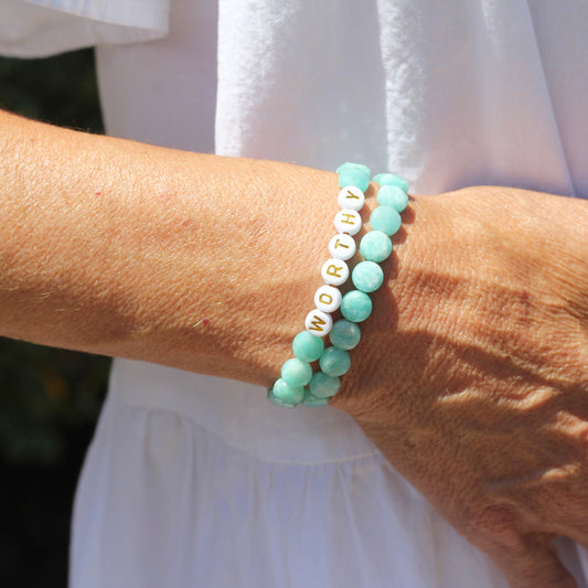 Empowerment Bracelet Duo - Amazonite
