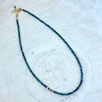 Apatite & Vermeil Nugget Necklace