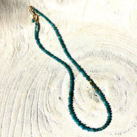 Apatite & Vermeil Nugget Necklace