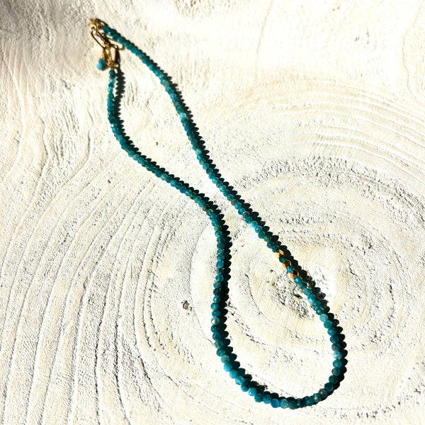 Apatite & Vermeil Nugget Necklace
