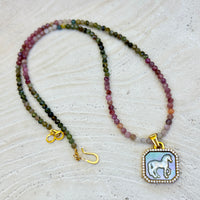 Free Spirit Tourmaline & Mother-of-Pearl Necklace