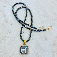 Free Spirit Hematite & Mother-of-Pearl Necklace