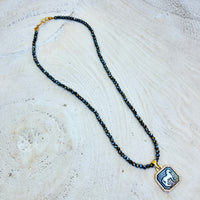 Free Spirit Hematite & Mother-of-Pearl Necklace