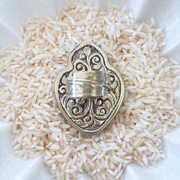 Sacred Heart Adjustable Ring ring alternate angle view 1, detailed close-up
