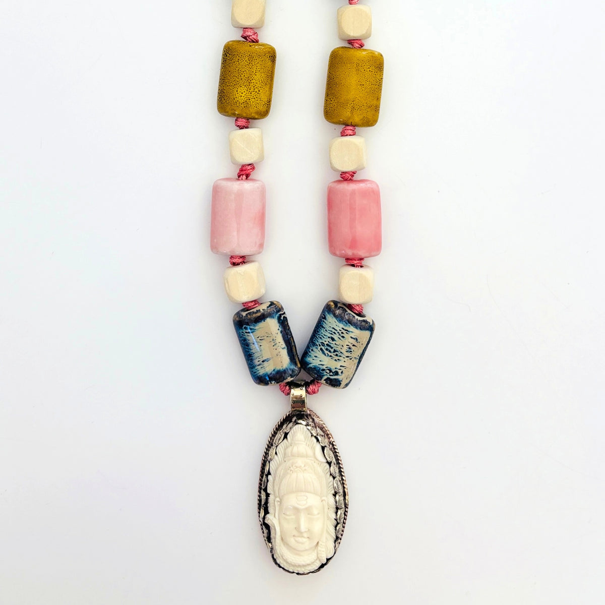 Talisman Necklace - Buddha necklace alternate angle view 3, detailed close-up