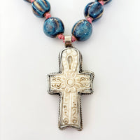 Talisman Necklace - Key of Life necklace alternate angle view 3, detailed close-up