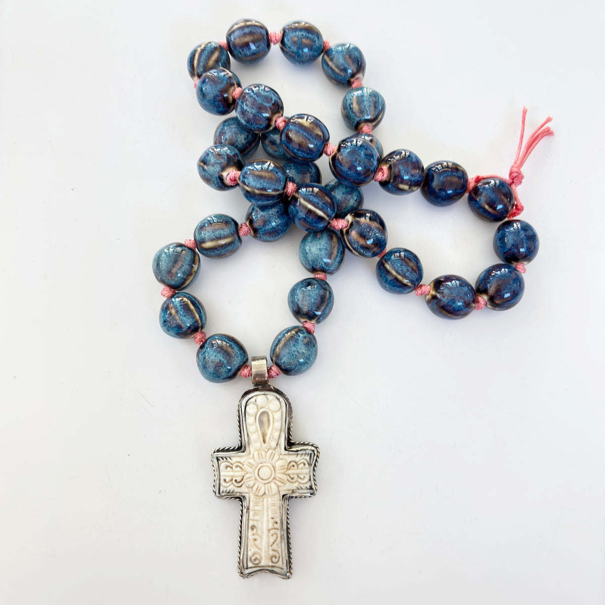 Talisman Necklace - Key of Life necklace alternate angle view 2, detailed close-up