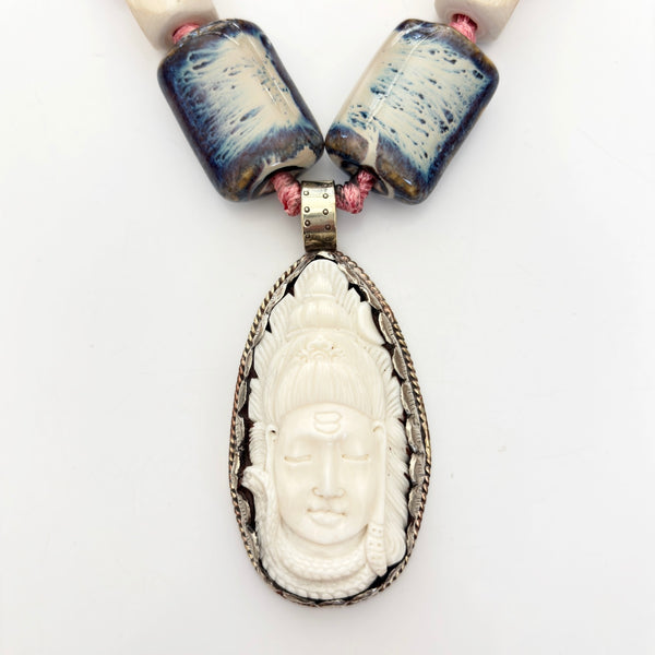 Talisman Necklace - Buddha necklace alternate angle view 1, detailed close-up