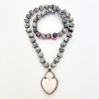 Talisman Necklace - Celestial Sacred Heart necklace product photo, high quality jewelry image