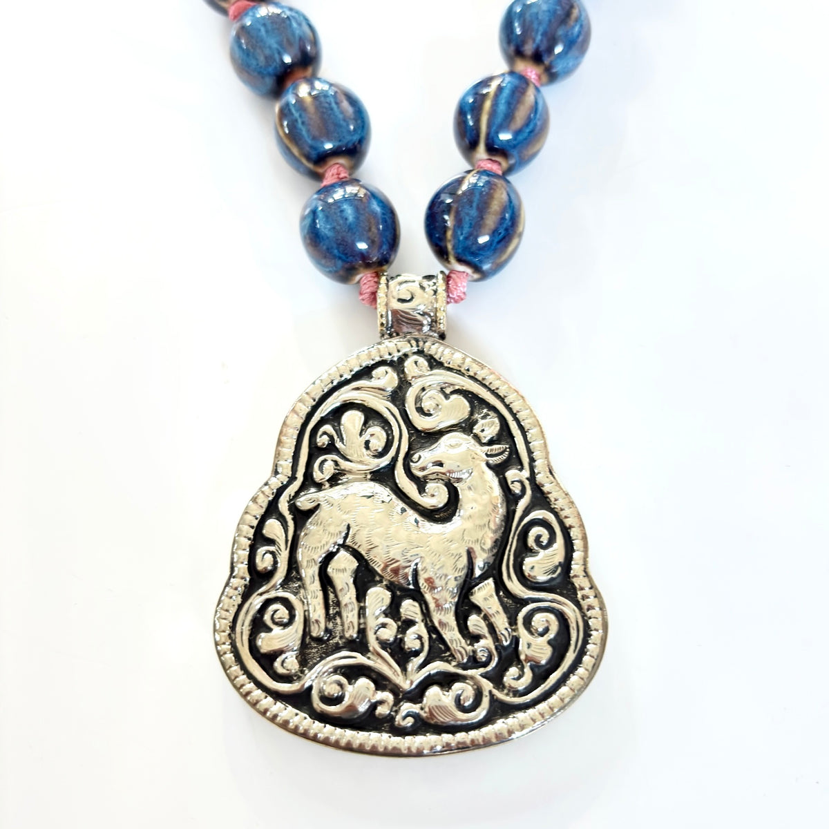 Talisman Necklace - Deer necklace alternate angle view 1, detailed close-up