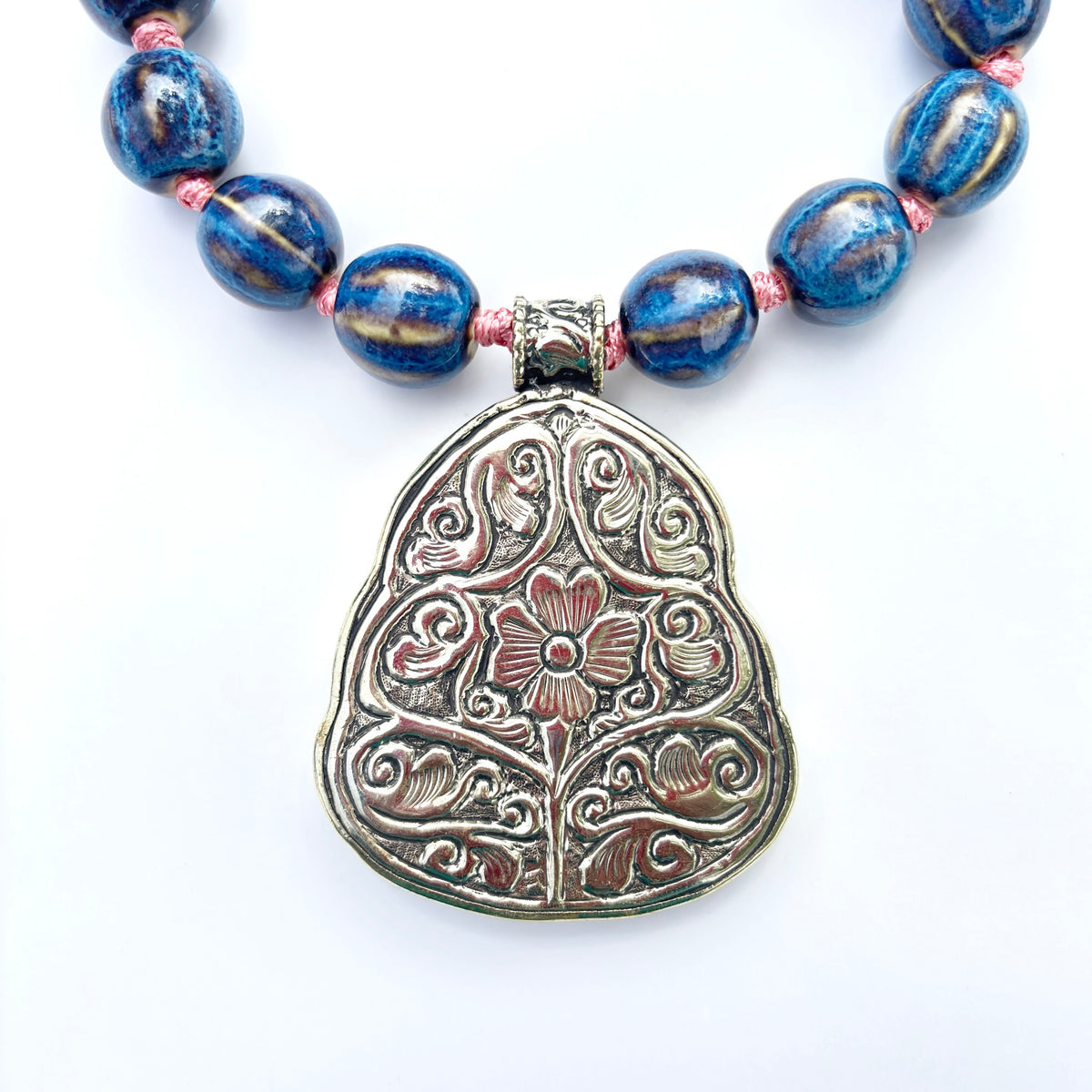 Talisman Necklace - Deer necklace alternate angle view 2, detailed close-up