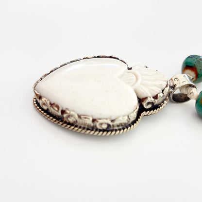 Talisman Necklace - Verdant Sacred Heart