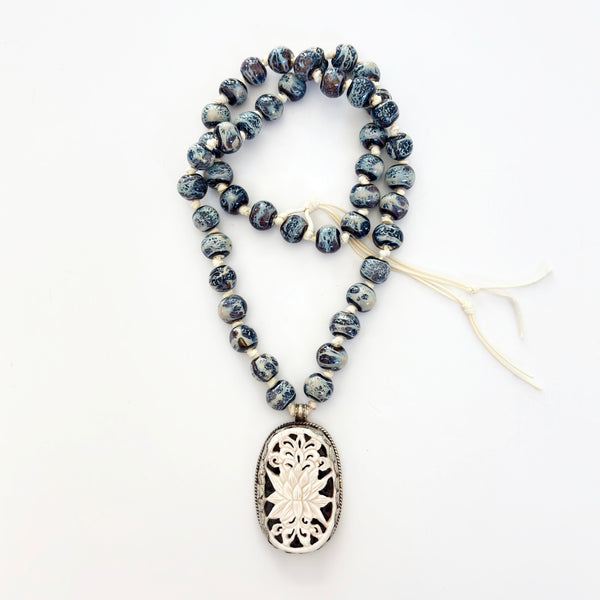 Talisman Necklace - Lotus Flower necklace product photo, high quality jewelry image