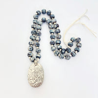Talisman Necklace - Lotus Flower necklace alternate angle view 3, detailed close-up