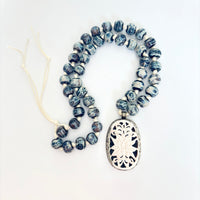 Talisman Necklace - Lotus Flower necklace alternate angle view 4, detailed close-up