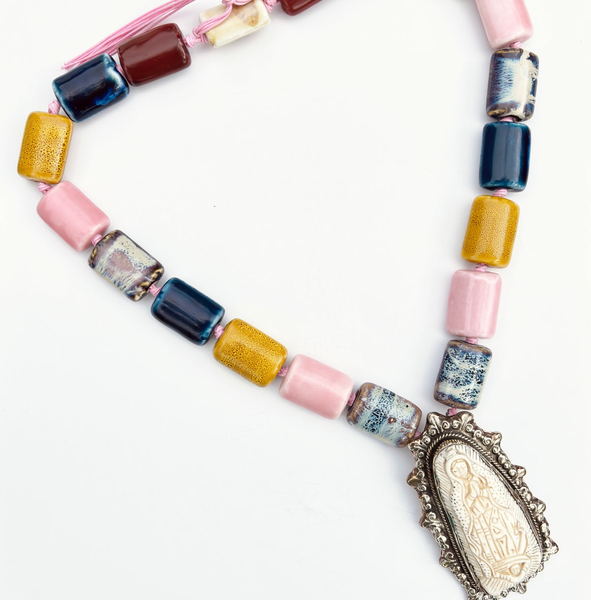 Talisman Necklace - Our Lady (Nuestra Senora) necklace alternate angle view 2, detailed close-up