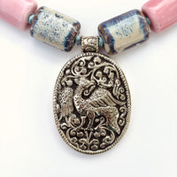 Talisman Necklace - Phoenix necklace alternate angle view 1, detailed close-up