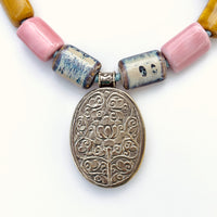 Talisman Necklace - Phoenix necklace alternate angle view 3, detailed close-up
