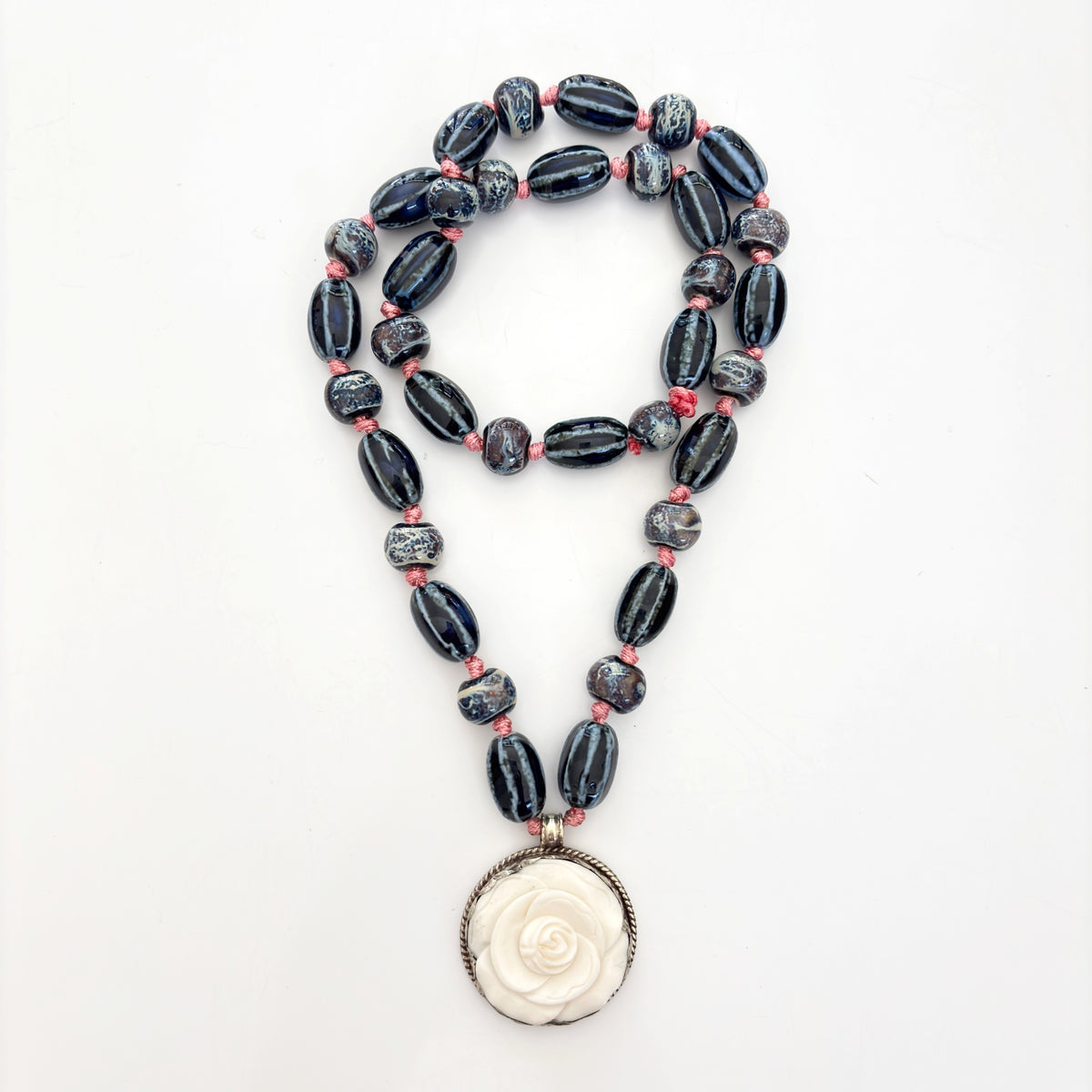 Talisman Necklace - Blooming Rose necklace product photo, high quality jewelry image