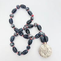Talisman Necklace - Blooming Rose necklace alternate angle view 2, detailed close-up