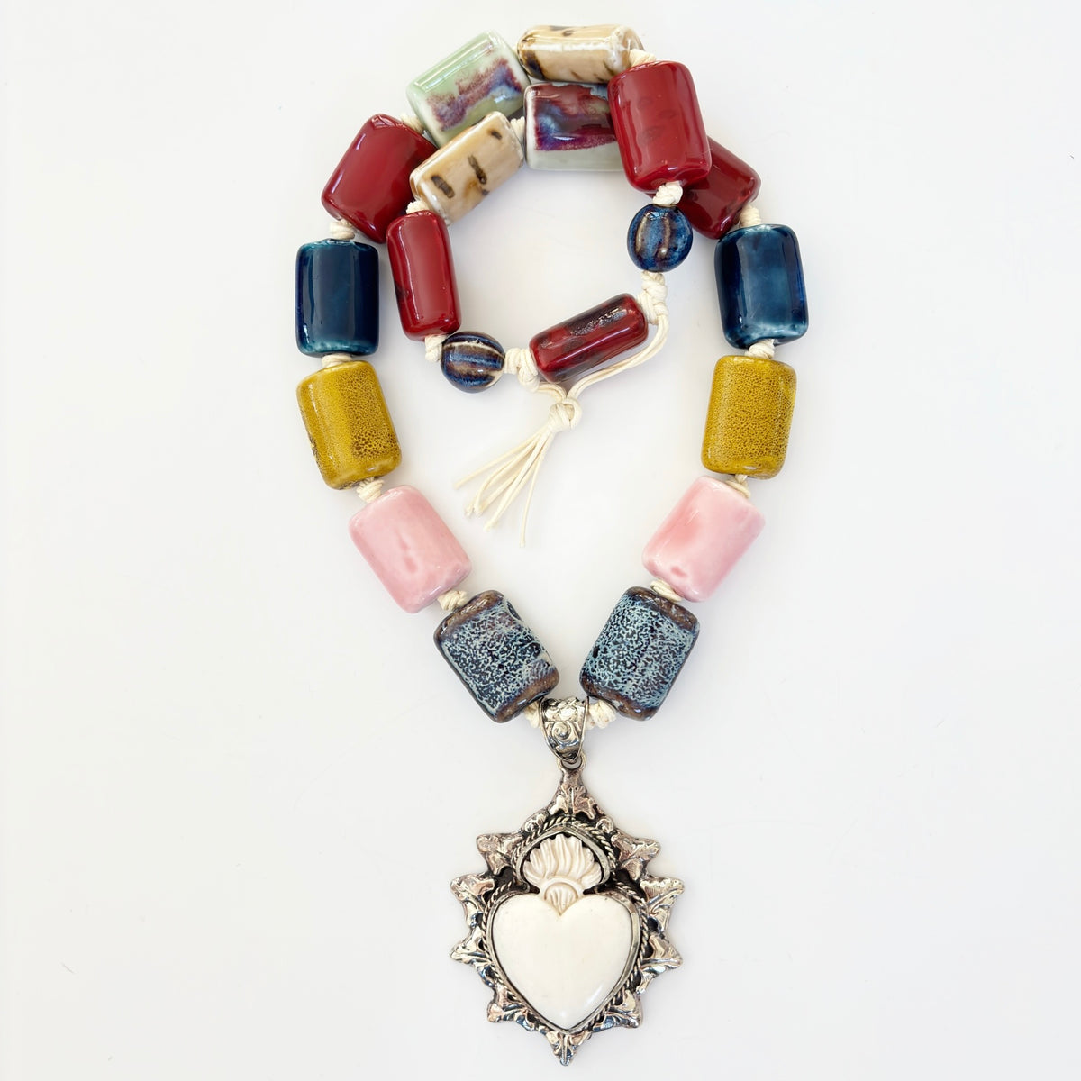Talisman Necklace - Radiant Sacred Heart necklace product photo, high quality jewelry image