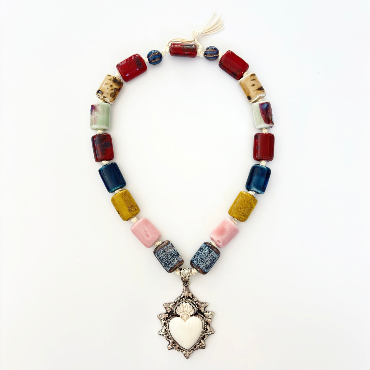 Talisman Necklace - Radiant Sacred Heart necklace alternate angle view 1, detailed close-up