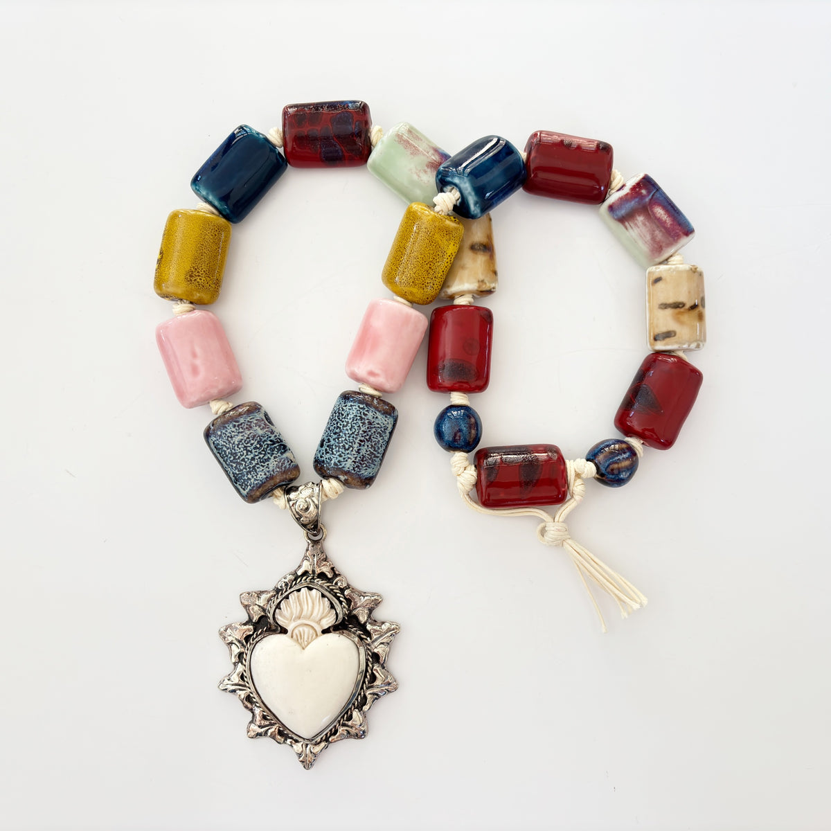 Talisman Necklace - Radiant Sacred Heart necklace alternate angle view 4, detailed close-up