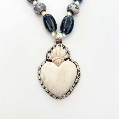 Talisman Necklace - Firmament & Flaming Heart