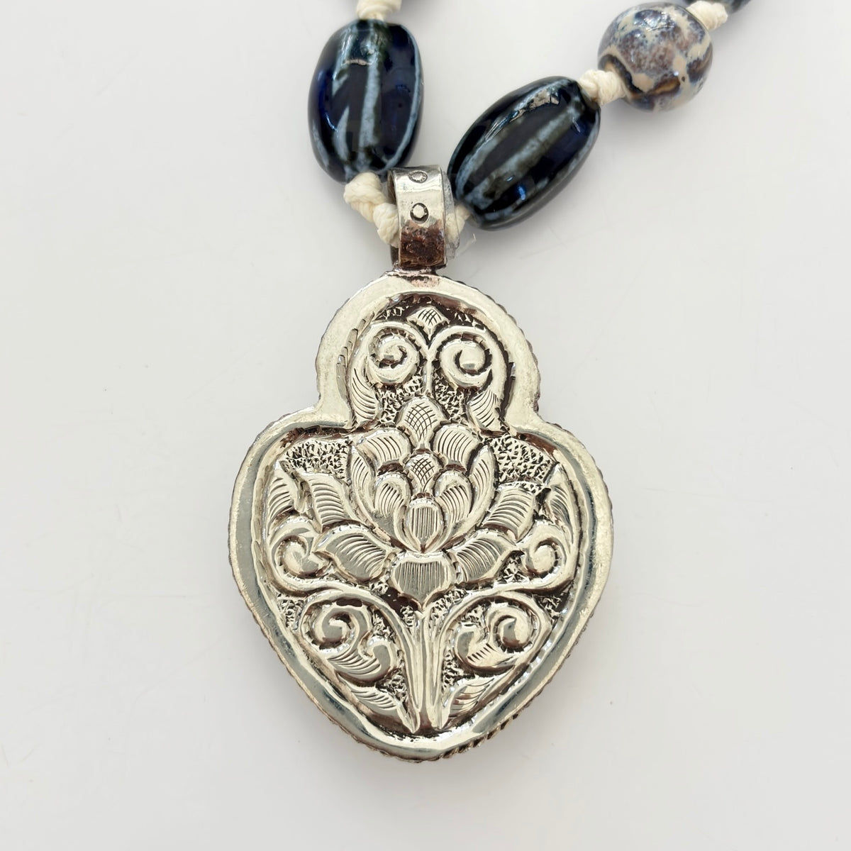 Talisman Necklace - Firmament & Flaming Heart necklace alternate angle view 4, detailed close-up
