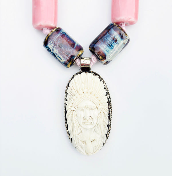Talisman Necklace - Wise Elder necklace alternate angle view 1, detailed close-up