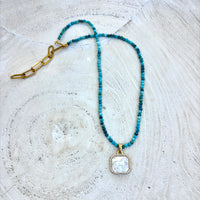Free Spirit Turquoise & Mother of Pearl Necklace