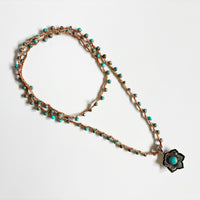 Lotus Flower Jasper Talisman Necklace