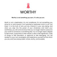 Empowerment Bracelet Duo - WORTHY bracelet alternate angle view 5, detailed close-up